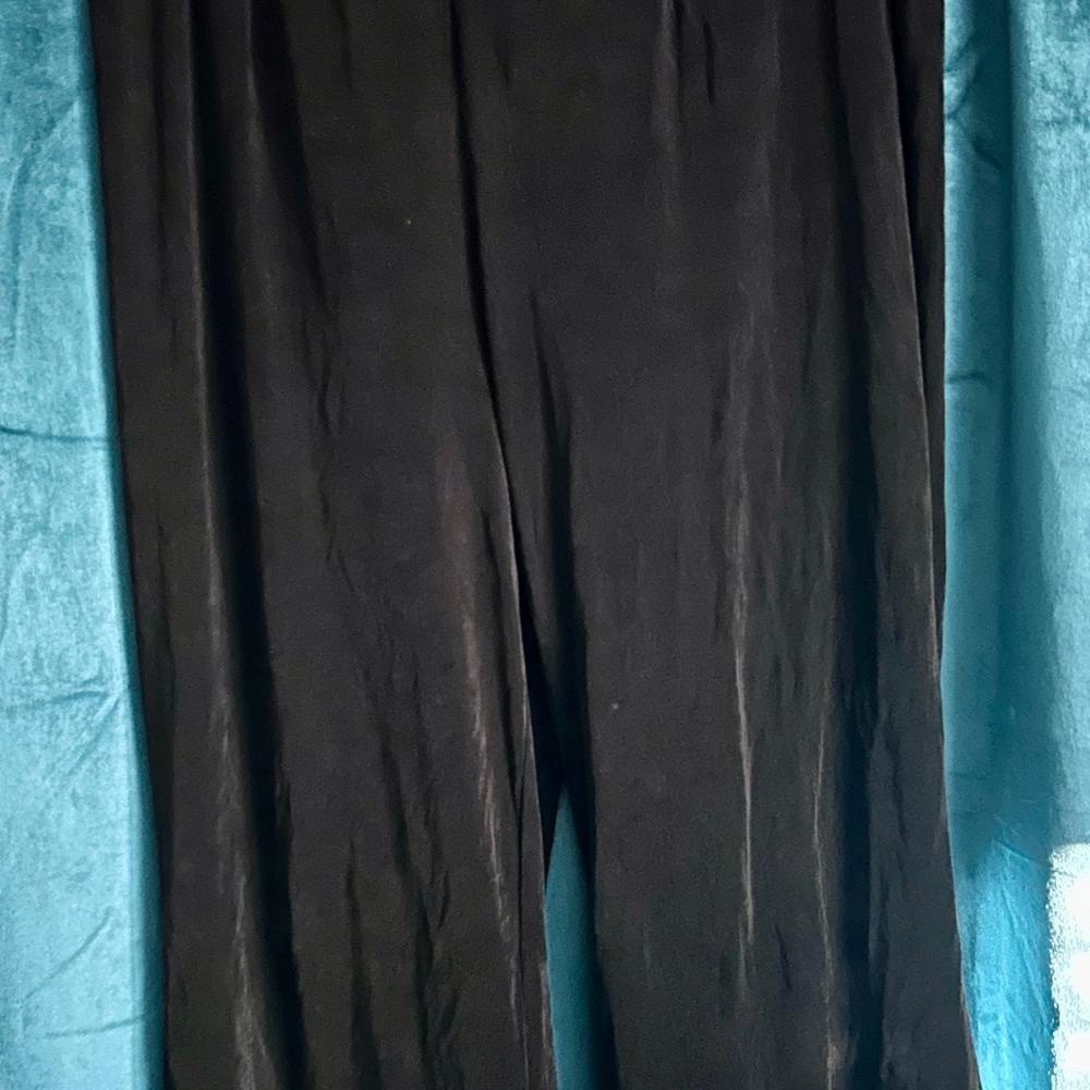 Travelor's by Chico Sz 3 Elegant Black Wide Leg Pants